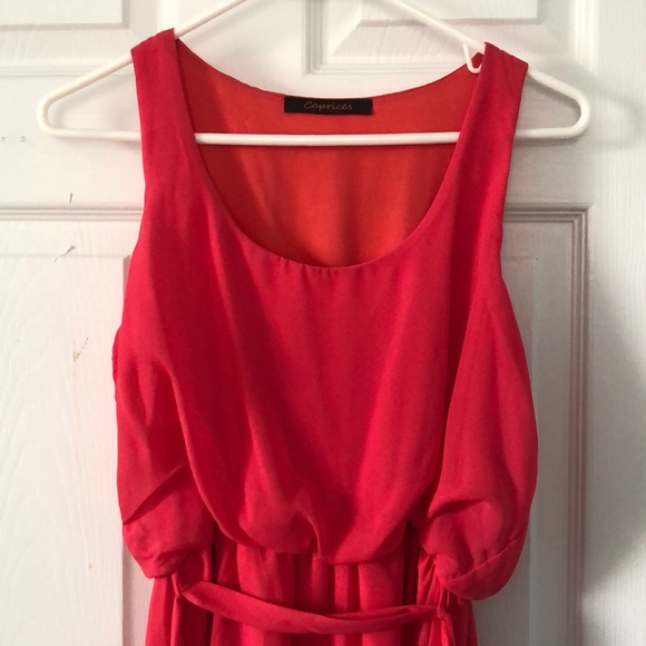 Coral flowy dress - Picture 2 of 3